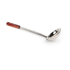Stainless steel ladle 46,5 cm with wooden handle!
