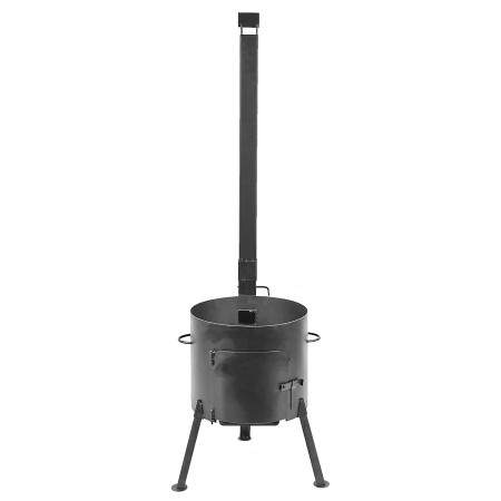 Stove with a diameter of 410 mm with a pipe for a cauldron of 16 liters в Челябинске