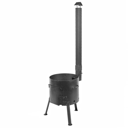 Stove with a diameter of 360 mm with a pipe for a cauldron of 12 liters в Челябинске