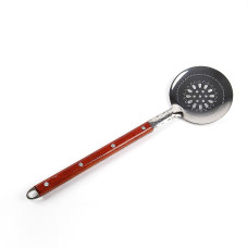 Skimmer stainless 40 cm with wooden handle