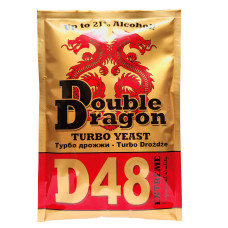 Турбодрожжи спиртовые "Double Dragon" D48 (132 гр)