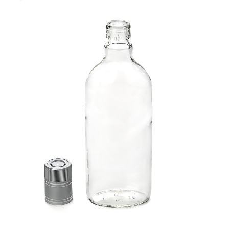 Bottle "Flask" 0.5 liter with gual stopper в Челябинске