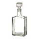 Бутылка (штоф) "Кристалл" стеклянная 0,5 литра с пробкой  в Челябинске